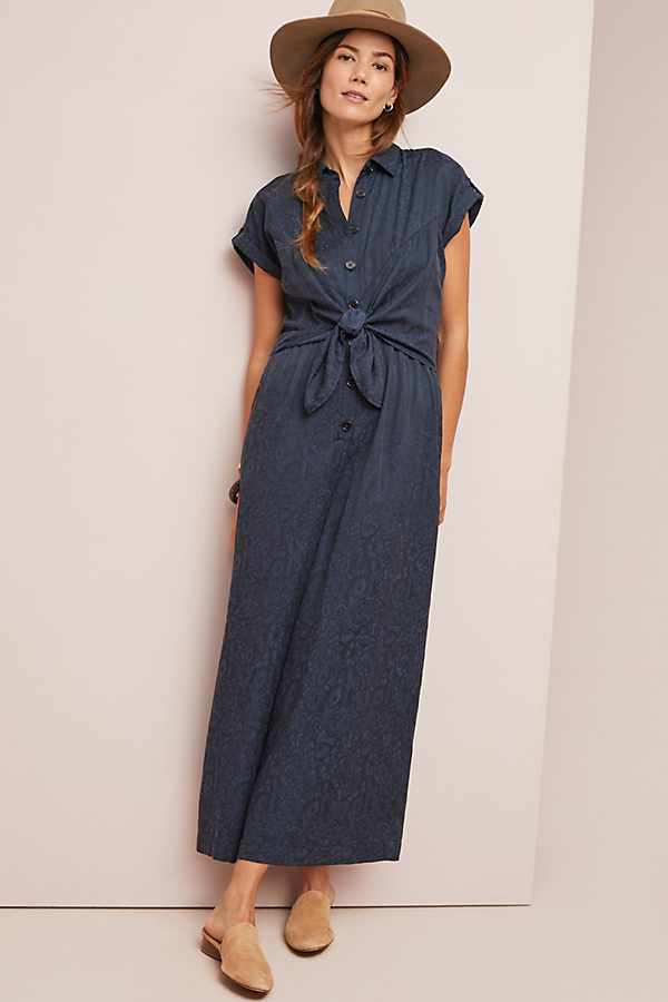 Slide View: 1: James Tie-Waist Jumpsuit