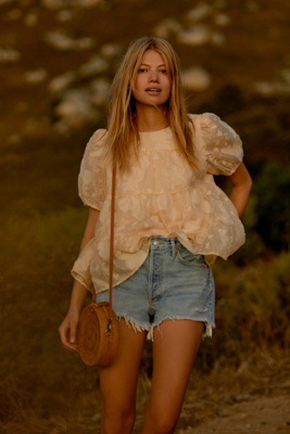 AGOLDE AGOLDE REESE ULTRA HIGH-RISE DENIM SHORTS,4125225550029