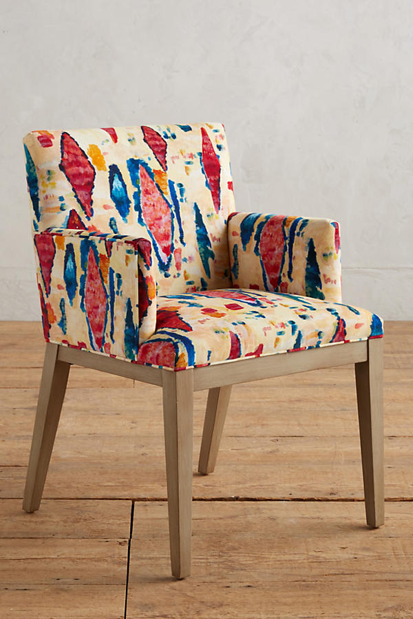 Slide View: 1: Medina Abstract-Printed Emrys Armchair