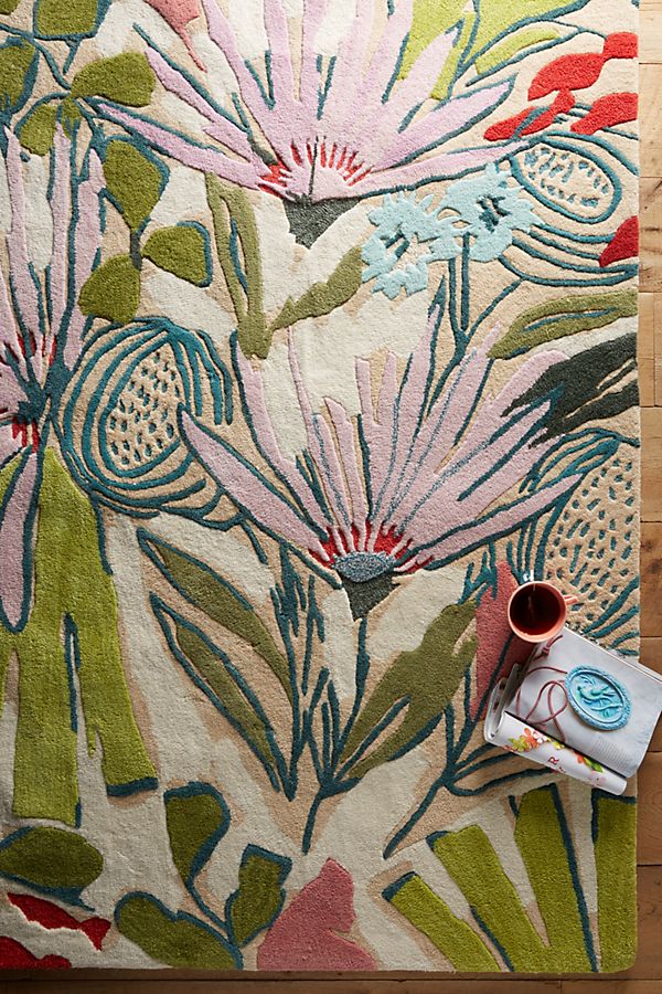 Slide View: 2: Purple Garden Rug