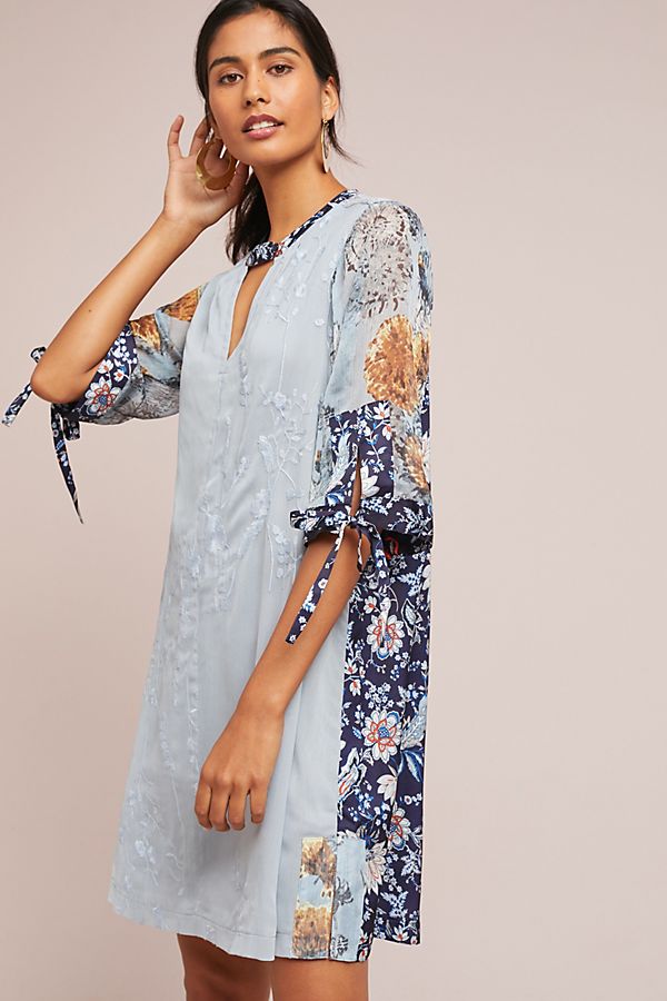Slide View: 1: Laced Lotus Tunic Dress