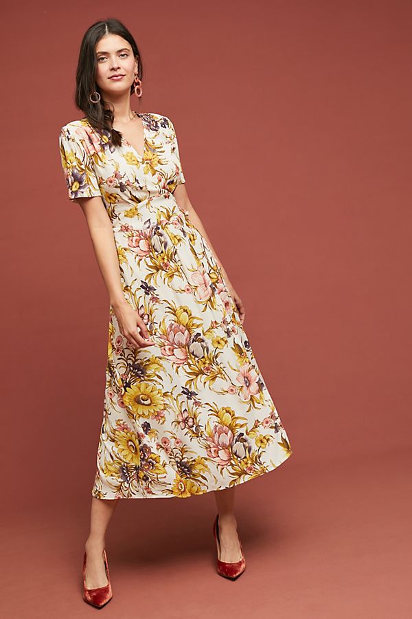 Slide View: 1: Sunflower Wrap Dress