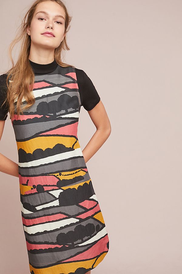 Slide View: 1: Corey Lynn Calter Sleeveless Valley Shift Dress