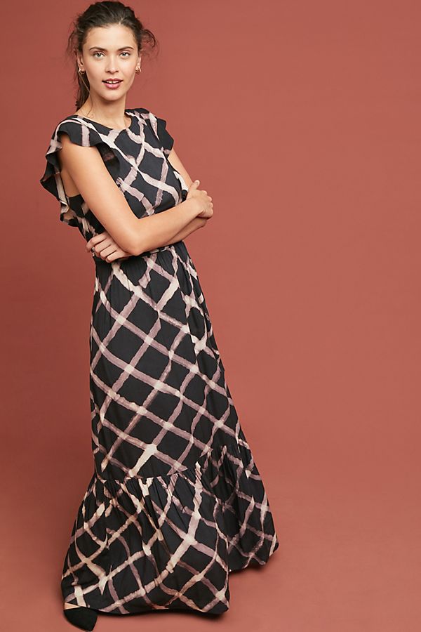 Slide View: 1: Seville Ruffled Maxi Dress