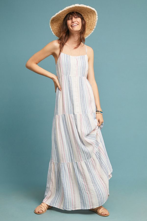 Slide View: 4: Splendid Brunch Striped Maxi Dress