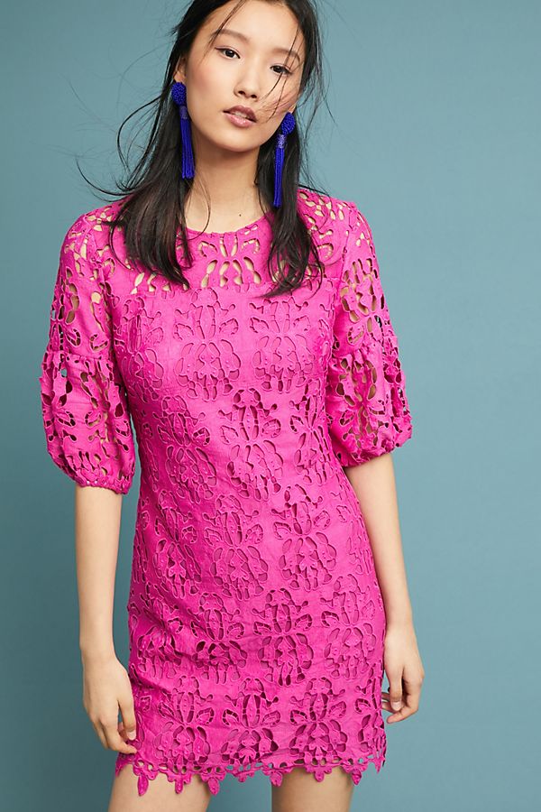 Slide View: 1: Shoshanna Amelia Lace Dress