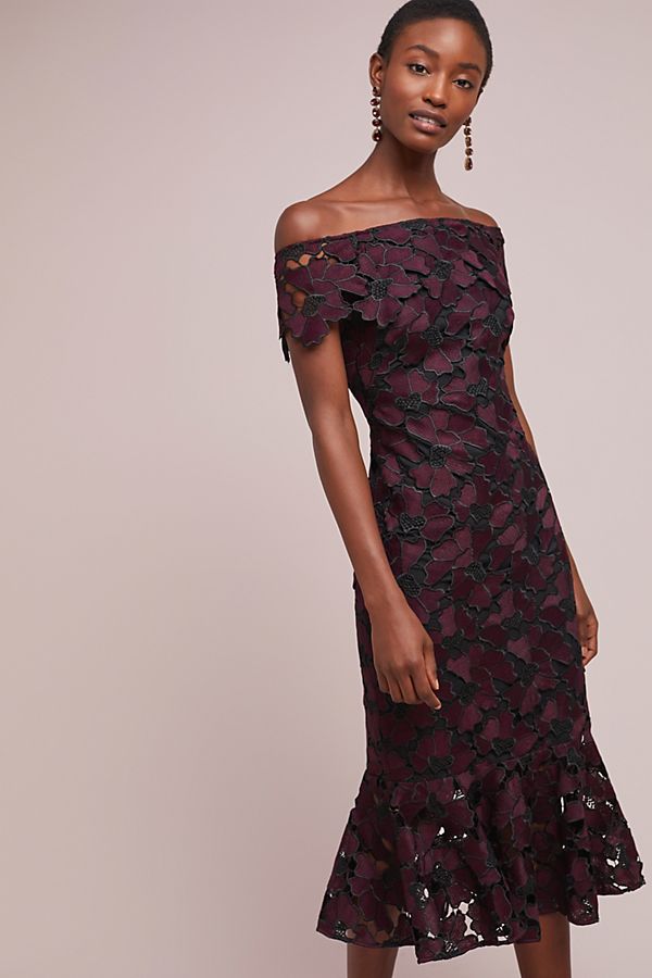 Slide View: 1: Shoshanna Feona Lace Dress