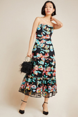 shoshanna midi dress