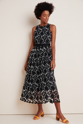 embroidered lace maxi dress