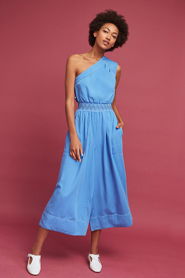 Slide View: 1: Maldives One-Shoulder Jumpsuit