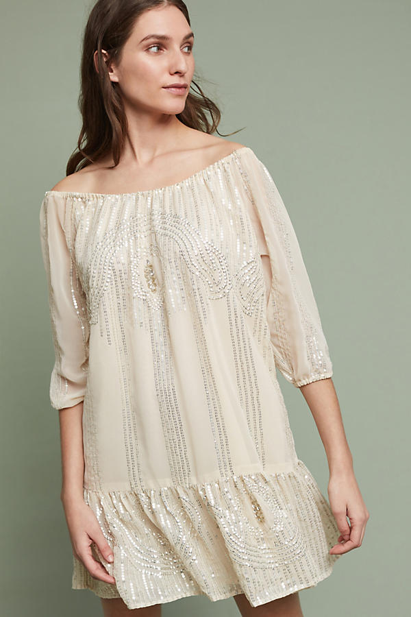 Slide View: 1: Beaded Sands Swing Dress