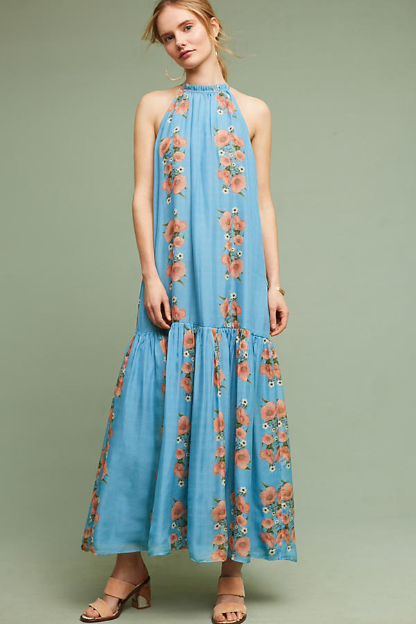Slide View: 1: Neoma Silk Maxi Dress