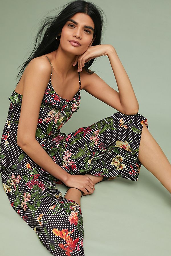 Slide View: 1: Blooming Polka Dot Jumpsuit