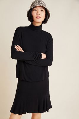 Bailey44 Greta Mock-neck Dress In Black