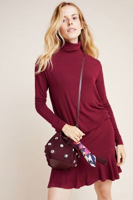 Bailey44 Greta Mock-neck Dress In Purple