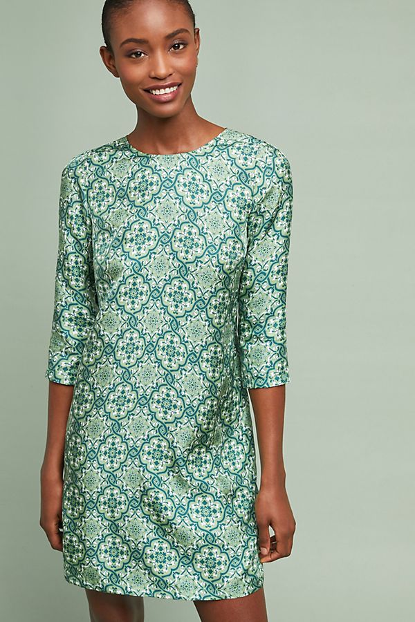 Slide View: 1: Ines Silk Tunic Dress