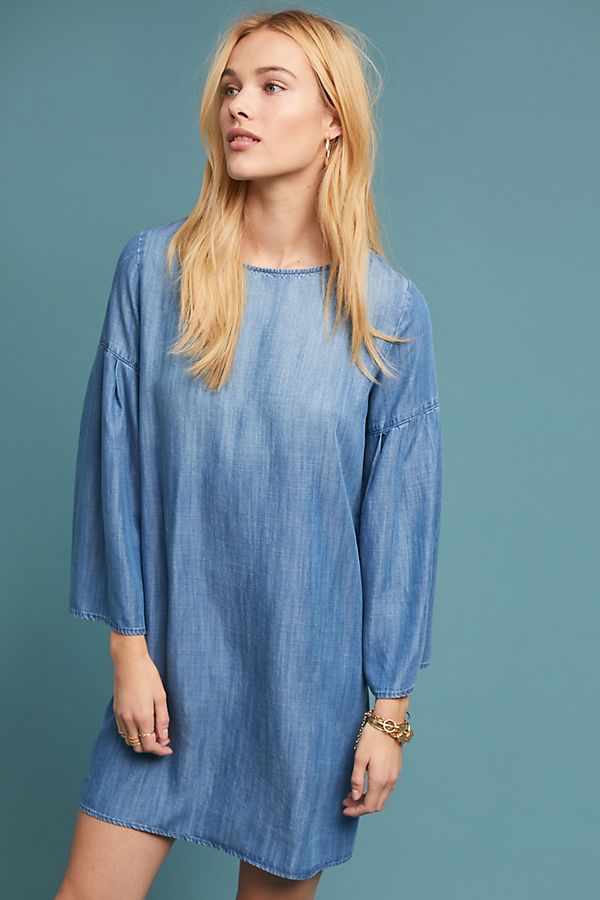 Slide View: 1: Cloth & Stone Chambray Tunic Dress