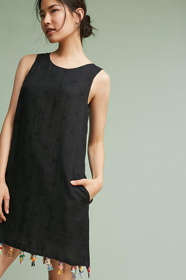 Slide View: 1: Doll-Trim Shift Dress