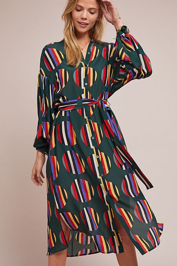 Slide View: 1: WHIT Etta Silk Dress