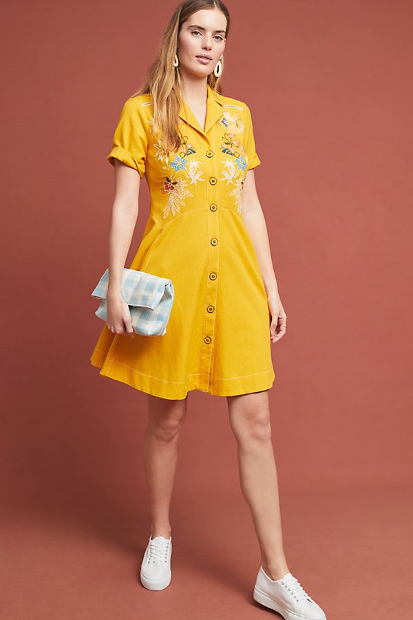Slide View: 1: Varadero Collared Shirtdress