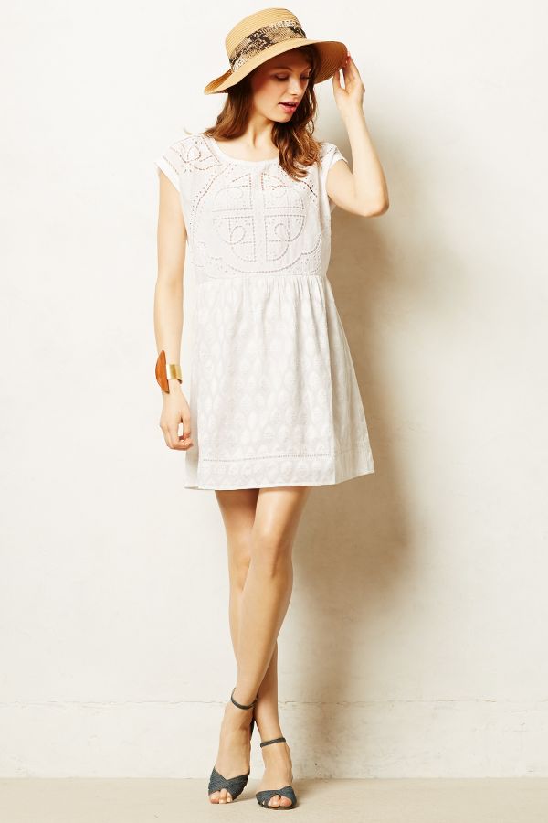 Embroidered Cutwork Dress | Anthropologie