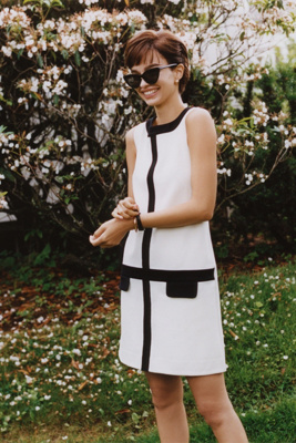 Maeve Mod Shift Dress In Black | ModeSens