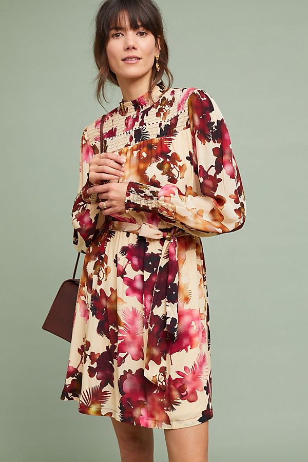 Slide View: 1: Watercolor Hibiscus Dress