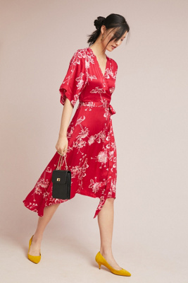 second female wrap dress