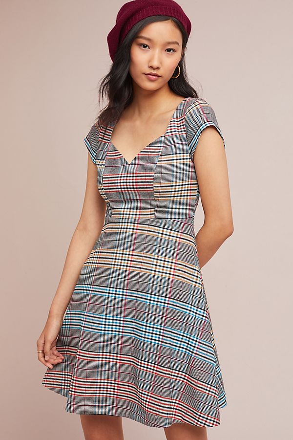 Slide View: 1: Finley Plaid Dress