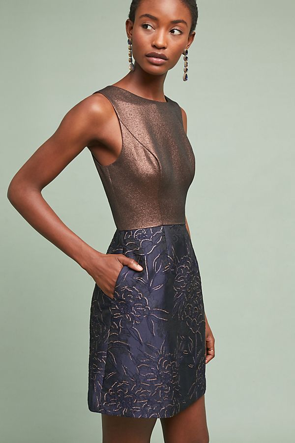 Slide View: 1: Lina Metallic Dress