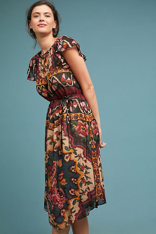 Slide View: 1: Mosaic Midi Dress