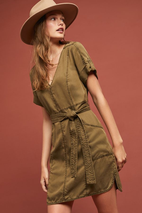 Slide View: 1: Pilcro Classic Shirtdress