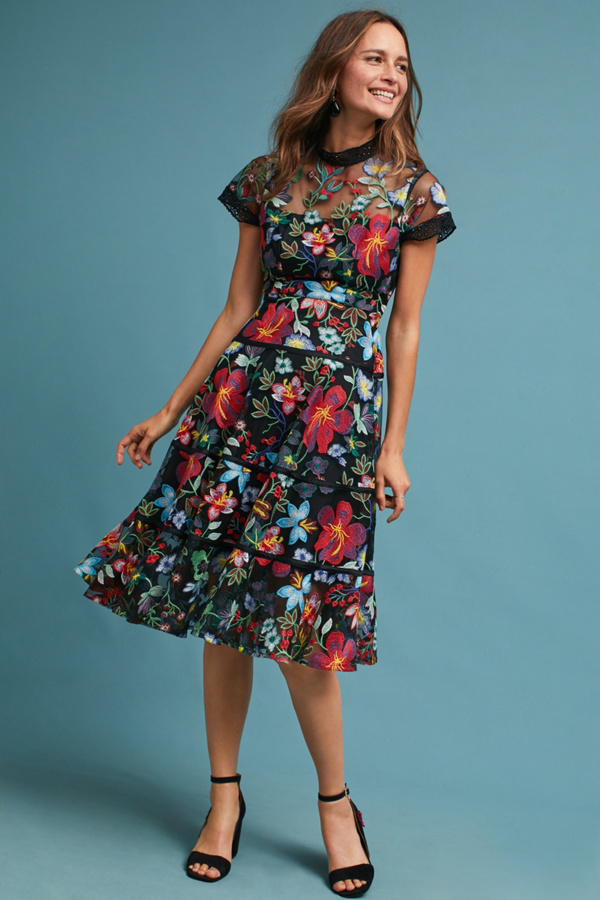 Janine Embroidered Dress | Anthropologie