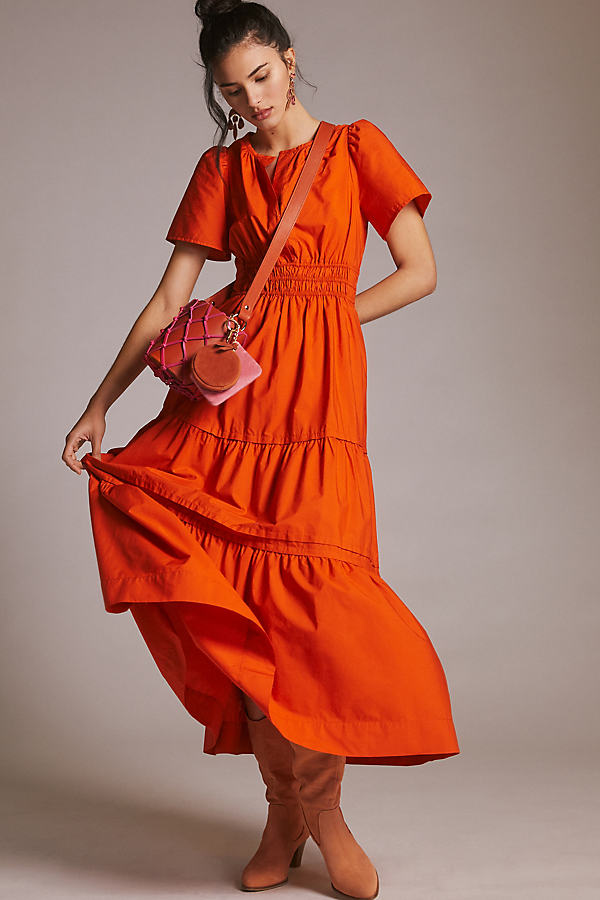 Orange umbrella frock