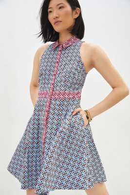 Anthropologie Buckley Mini Dress In Blue