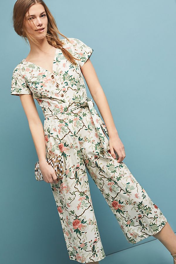 Slide View: 1: Sophia Floral Jumpsuit