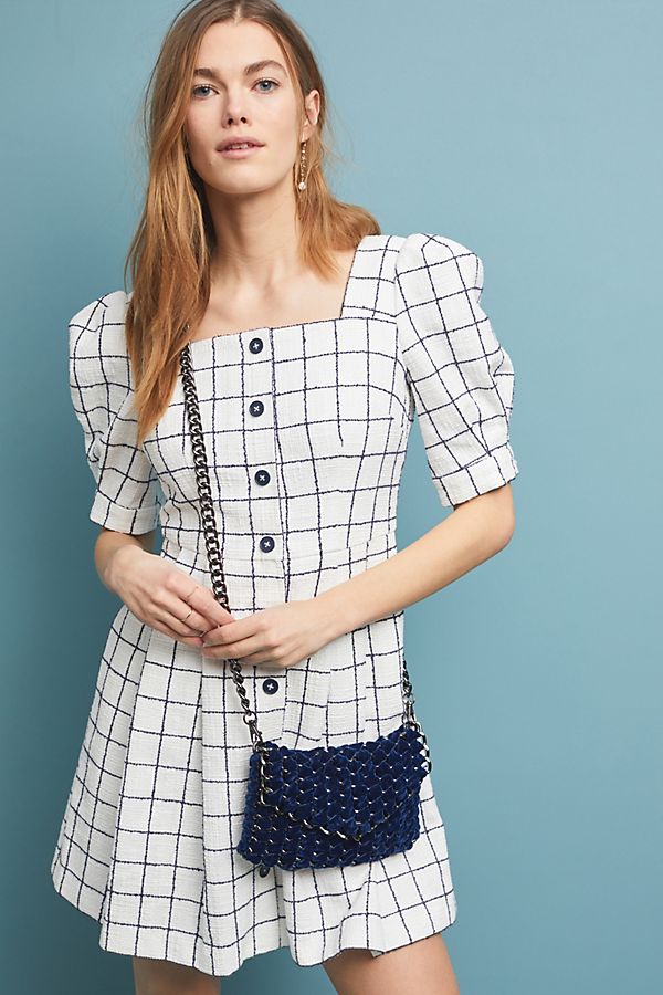 Slide View: 1: Dawn Windowpane Shirtdress