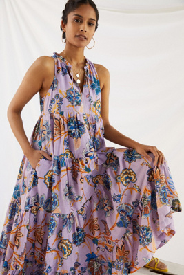 By Anthropologie Tiered Maxi Dress