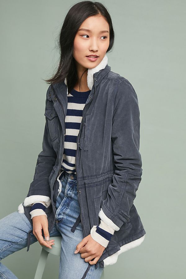 Slide View: 1: Faux Fur-Lined Anorak
