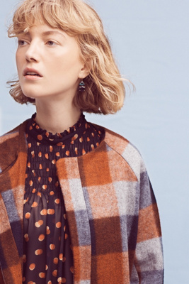 Ombre Plaid Coat Anthropologie