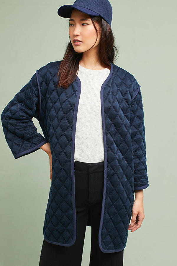 Shelly Quilted Car Coat | Anthropologie