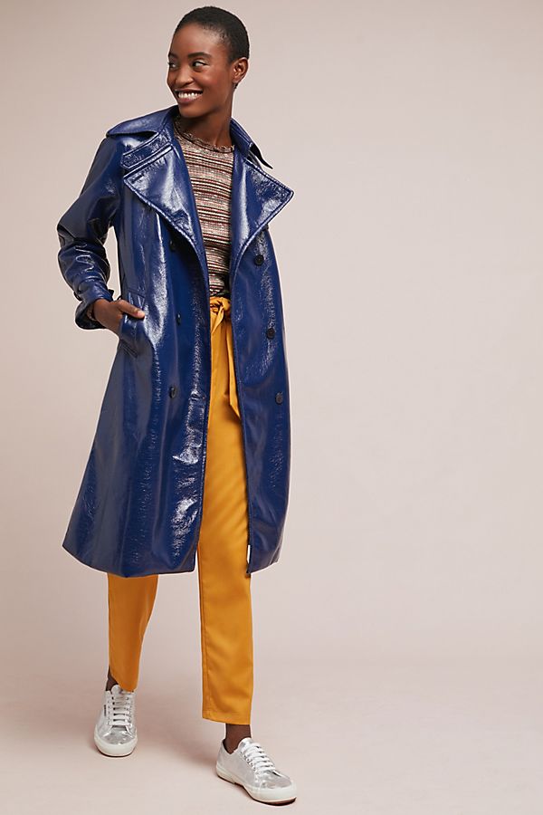 Slide View: 1: Jane Patent Trench Coat
