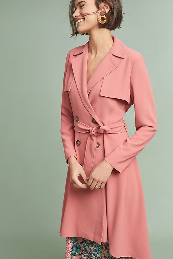 Slide View: 1: Petal Trench Coat