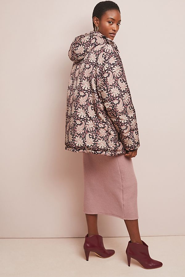 Slide View: 1: Malar Paisley Puffer Jacket