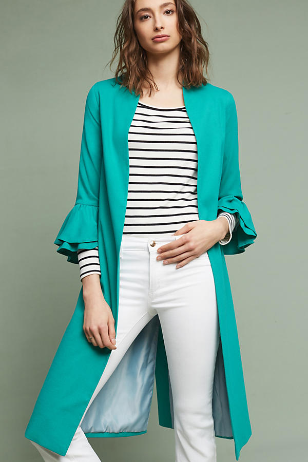 Slide View: 1: Enid Ruffled Coat