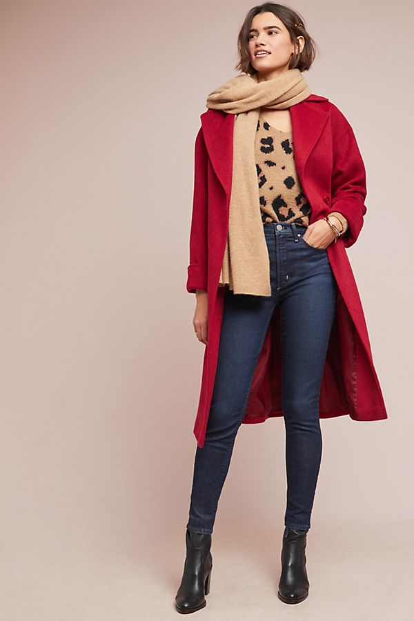 Slide View: 1: Carmine Collared Coat