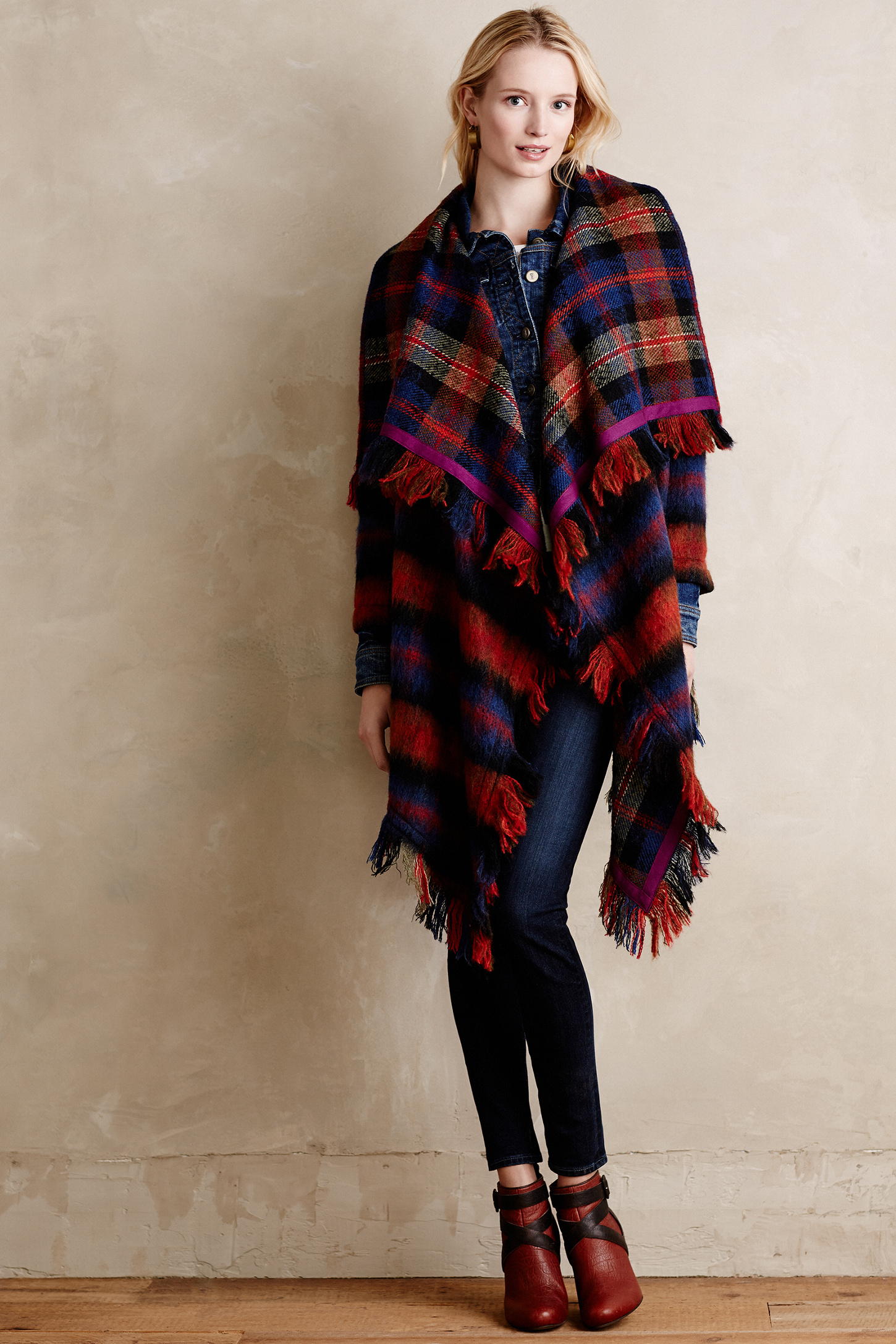 Tartan Blanket Coat Anthropologie