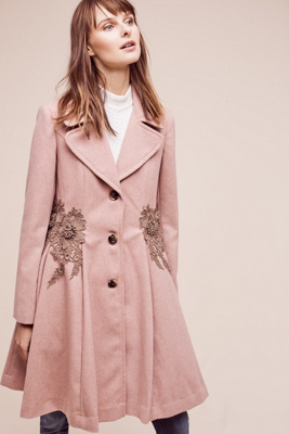 Astoria Embroidered Coat Anthropologie
