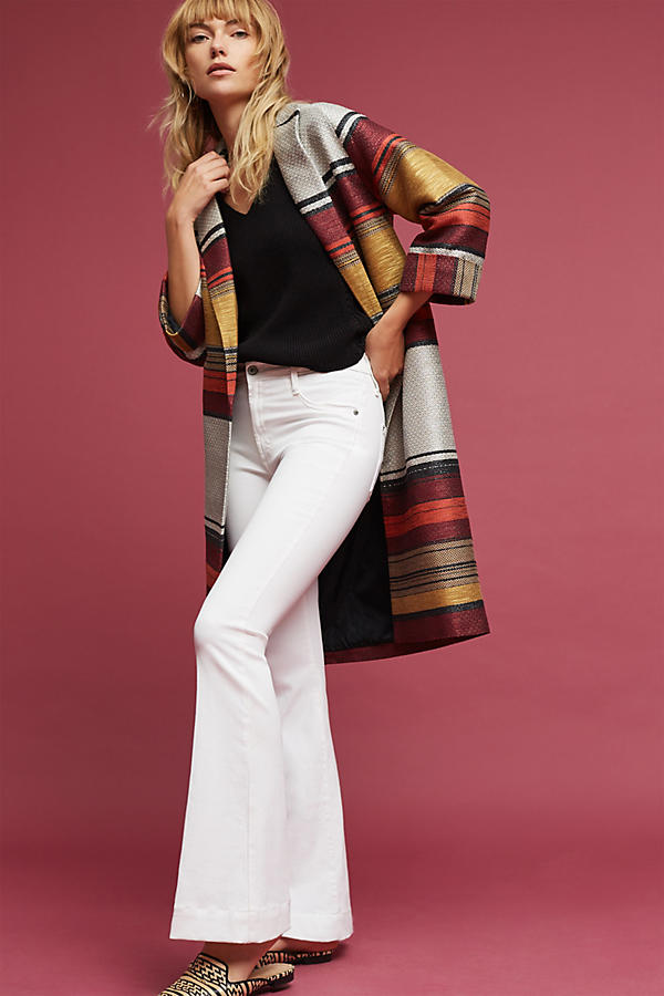Slide View: 1: Andora Striped Coat