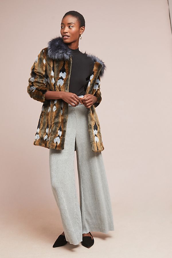 Slide View: 1: Reflections Floral Coat